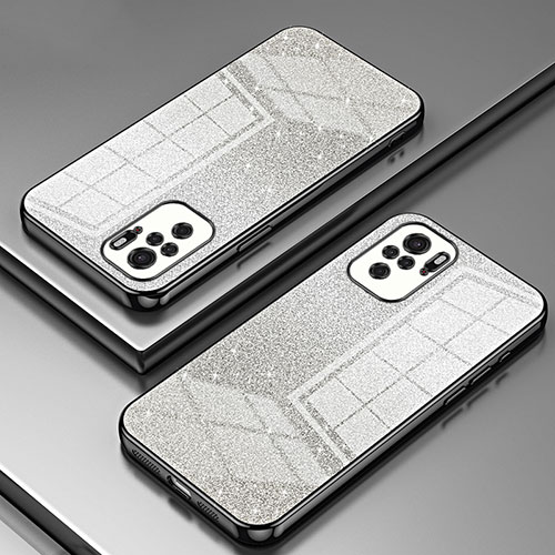 Ultra-thin Transparent TPU Soft Case Cover SY2 for Xiaomi Redmi Note 10 4G Black