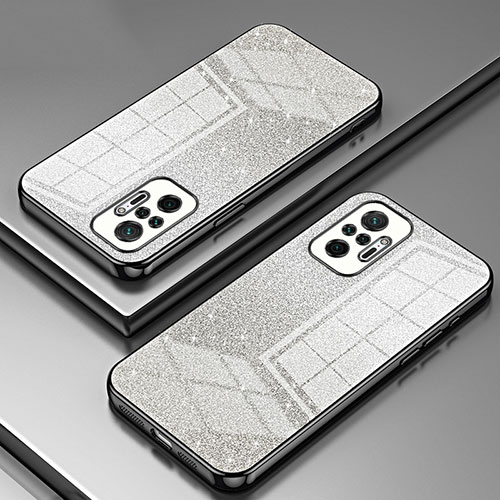 Ultra-thin Transparent TPU Soft Case Cover SY2 for Xiaomi Redmi Note 10 Pro 4G Black
