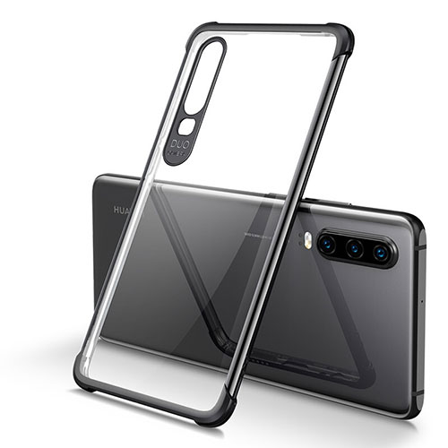 Ultra-thin Transparent TPU Soft Case Cover U01 for Huawei P30 Black