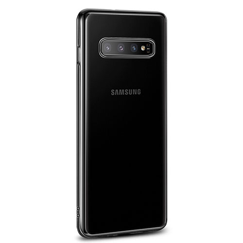 Ultra-thin Transparent TPU Soft Case Cover U03 for Samsung Galaxy S10 Black