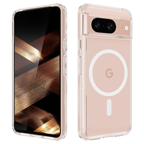 Ultra-thin Transparent TPU Soft Case Cover with Mag-Safe Magnetic for Google Pixel 7 5G Clear