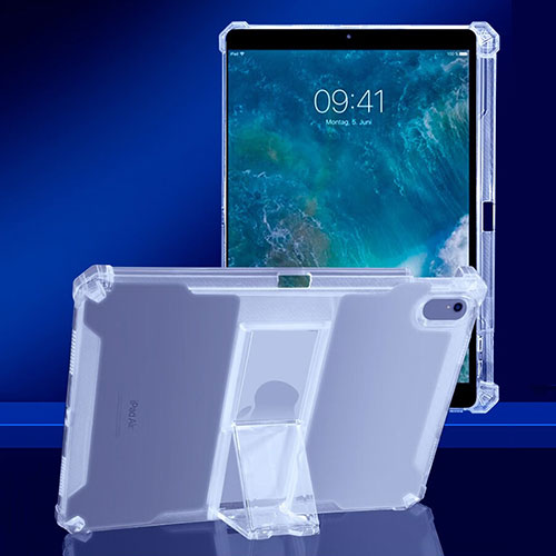 Ultra-thin Transparent TPU Soft Case Cover with Stand for Apple iPad Pro 10.5 Clear