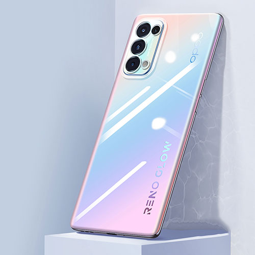 Ultra-thin Transparent TPU Soft Case Cover Z02 for Oppo Reno5 Pro 5G Clear