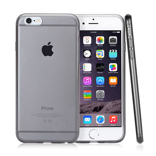 Ultra-thin Transparent TPU Soft Case for Apple iPhone 6 Gray