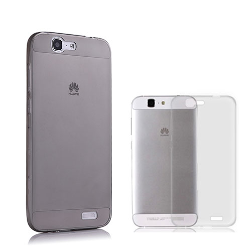 Ultra-thin Transparent TPU Soft Case for Huawei Ascend G7 Gray