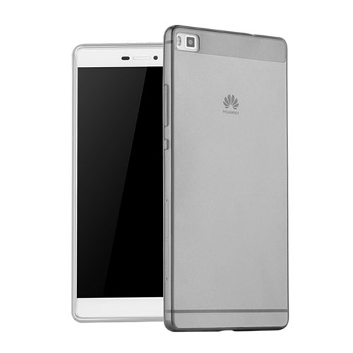 Ultra-thin Transparent TPU Soft Case for Huawei P8 Gray