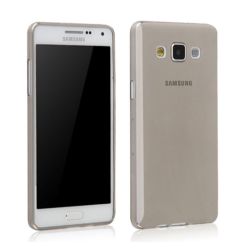 Ultra-thin Transparent TPU Soft Case for Samsung Galaxy Grand 3 G7200 Gray