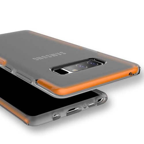 Ultra-thin Transparent TPU Soft Case for Samsung Galaxy Note 8 Duos N950F Orange