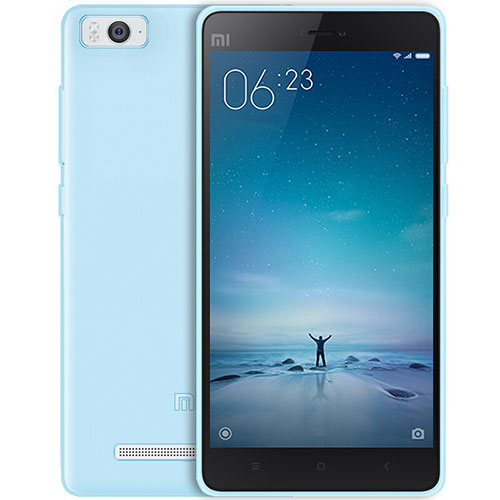 Ultra-thin Transparent TPU Soft Case for Xiaomi Mi 4C Blue