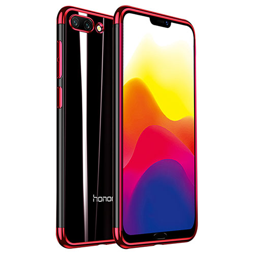 Ultra-thin Transparent TPU Soft Case H01 for Huawei Honor 10 Red