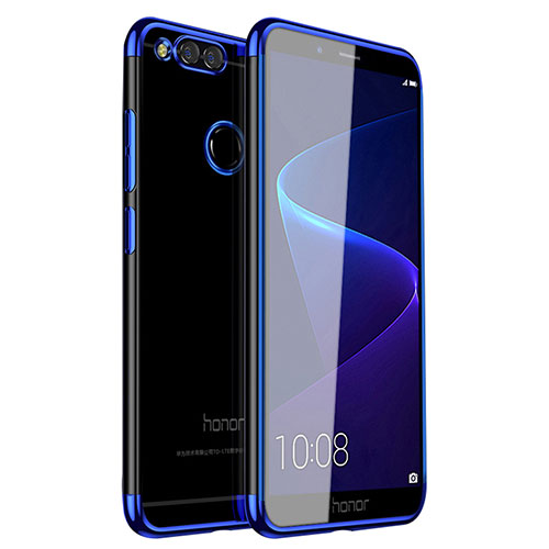 Ultra-thin Transparent TPU Soft Case H01 for Huawei Honor 7X Blue