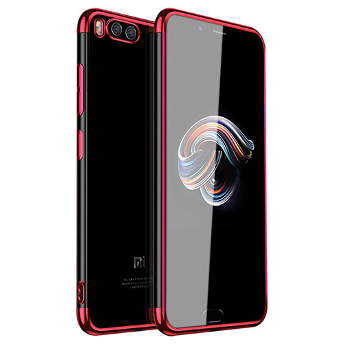 Ultra-thin Transparent TPU Soft Case H01 for Xiaomi Mi Note 3 Red