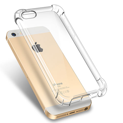 Ultra-thin Transparent TPU Soft Case H02 for Apple iPhone 5 Clear