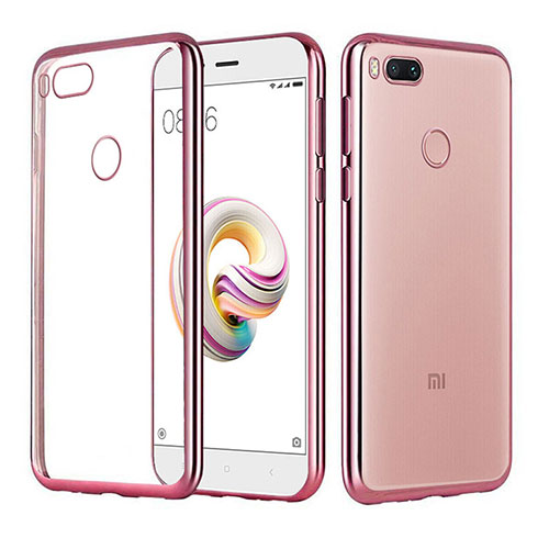 Ultra-thin Transparent TPU Soft Case H02 for Xiaomi Mi 5X Rose Gold