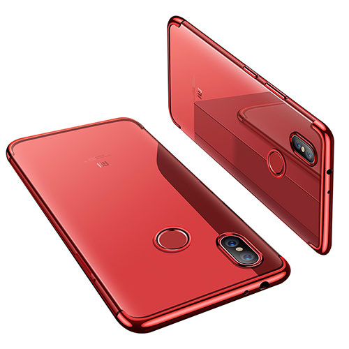 Ultra-thin Transparent TPU Soft Case H02 for Xiaomi Mi A2 Red