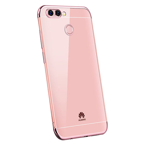 Ultra-thin Transparent TPU Soft Case H03 for Huawei Enjoy 7S Rose Gold