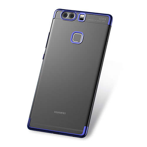 Ultra-thin Transparent TPU Soft Case H03 for Huawei P9 Plus Blue