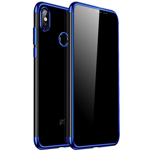 Ultra-thin Transparent TPU Soft Case H04 for Xiaomi Redmi Note 5 Pro Blue