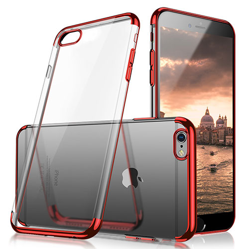 Ultra-thin Transparent TPU Soft Case H05 for Apple iPhone 6 Red