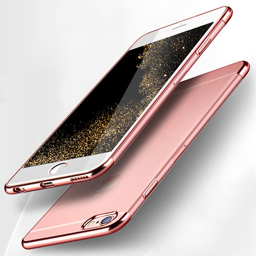 Ultra-thin Transparent TPU Soft Case H15 for Apple iPhone 6 Pink