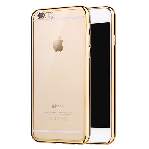 Ultra-thin Transparent TPU Soft Case H16 for Apple iPhone 6 Gold