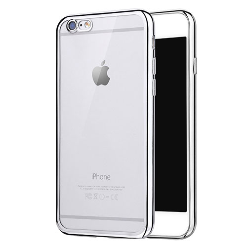 Ultra-thin Transparent TPU Soft Case H16 for Apple iPhone 6 Silver