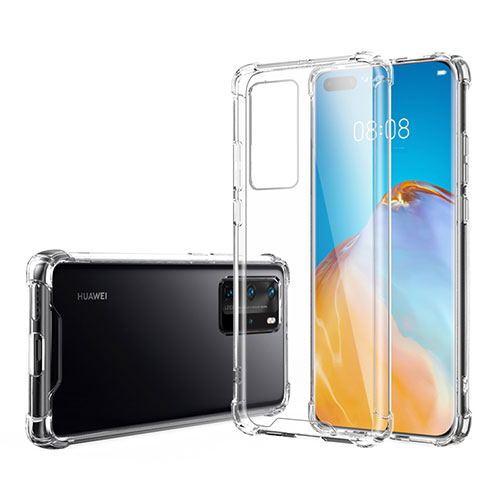 Ultra-thin Transparent TPU Soft Case K02 for Huawei P40 Pro Clear