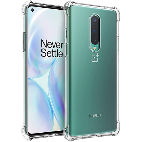 Ultra-thin Transparent TPU Soft Case K02 for OnePlus 8 Clear