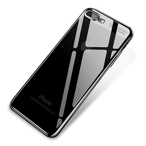 Ultra-thin Transparent TPU Soft Case Q03 for Apple iPhone 8 Plus Black