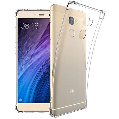 Ultra-thin Transparent TPU Soft Case Q04 for Xiaomi Redmi 4 Standard Edition Clear