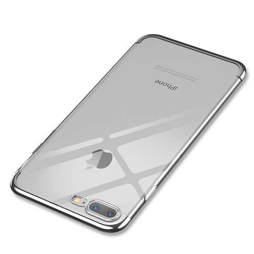 Ultra-thin Transparent TPU Soft Case Q05 for Apple iPhone 7 Plus Silver