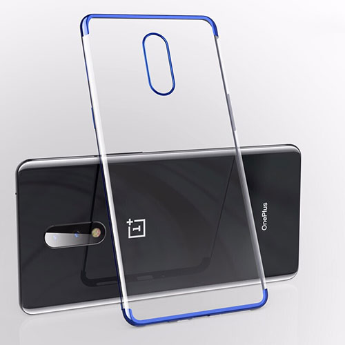 Ultra-thin Transparent TPU Soft Case S01 for OnePlus 7 Blue