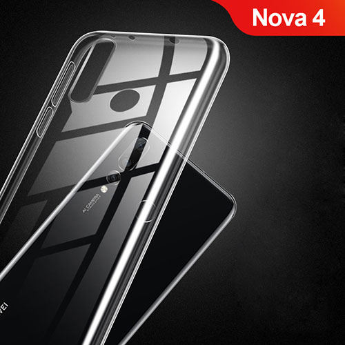 Ultra-thin Transparent TPU Soft Case T02 for Huawei Nova 4 Clear