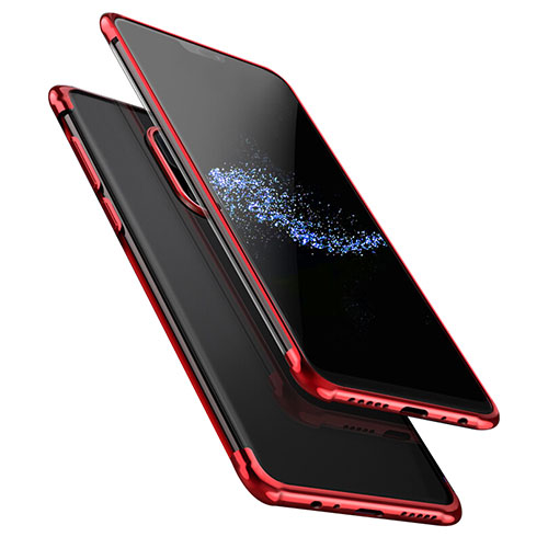 Ultra-thin Transparent TPU Soft Case T02 for OnePlus 6 Red