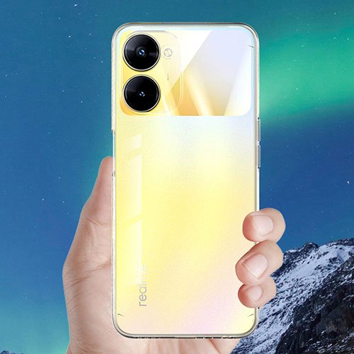 Ultra-thin Transparent TPU Soft Case T02 for Realme Q5x 5G Clear