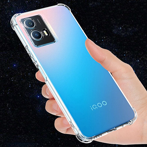 Ultra-thin Transparent TPU Soft Case T02 for Vivo iQOO U5 5G Clear