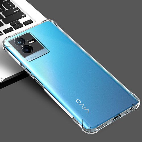 Ultra-thin Transparent TPU Soft Case T02 for Vivo iQOO Z6x Clear