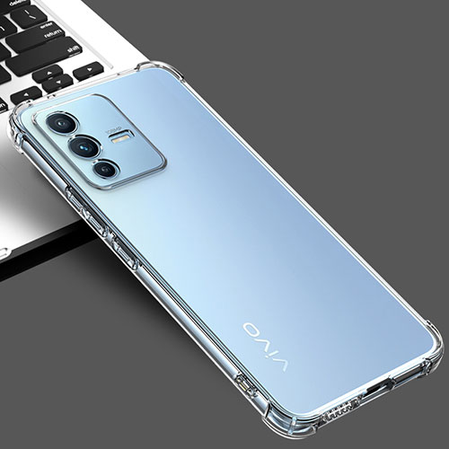 Ultra-thin Transparent TPU Soft Case T02 for Vivo V23 5G Clear