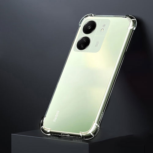 Ultra-thin Transparent TPU Soft Case T02 for Xiaomi Poco C65 Clear