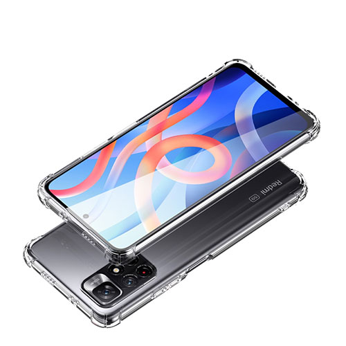 Ultra-thin Transparent TPU Soft Case T02 for Xiaomi Redmi Note 11 5G Clear