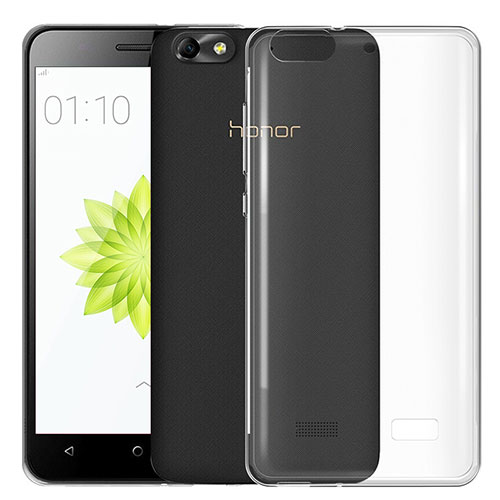 Ultra-thin Transparent TPU Soft Case T03 for Huawei Honor 4C Clear