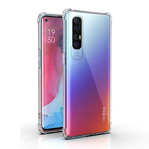 Ultra-thin Transparent TPU Soft Case T03 for Oppo Reno3 Pro Clear