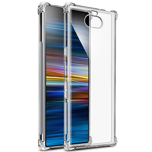 Ultra-thin Transparent TPU Soft Case T03 for Sony Xperia 10 Plus Clear