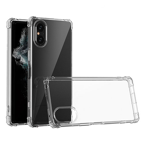 Ultra-thin Transparent TPU Soft Case T03 for Sony Xperia 5 V Clear