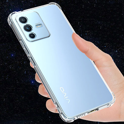 Ultra-thin Transparent TPU Soft Case T03 for Vivo V23 5G Clear