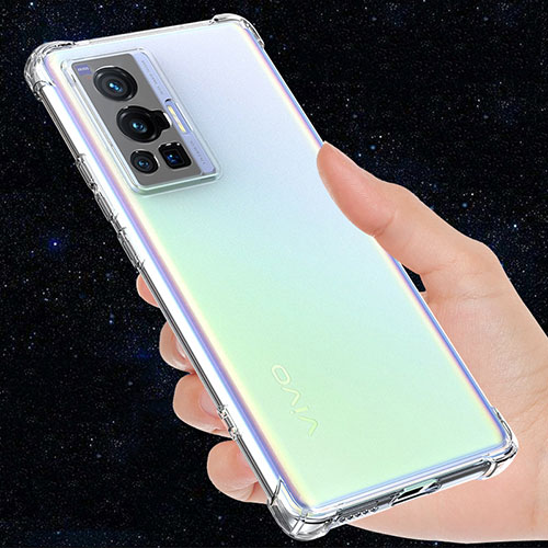 Ultra-thin Transparent TPU Soft Case T03 for Vivo X70t Clear