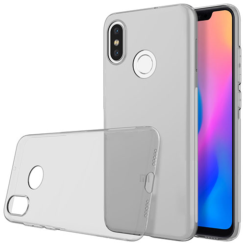 Ultra-thin Transparent TPU Soft Case T03 for Xiaomi Mi 8 Gray