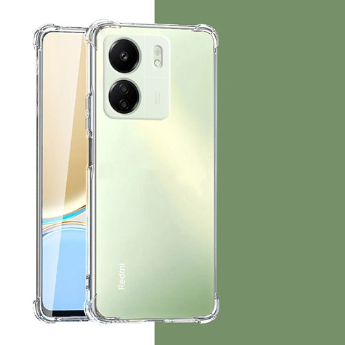 Ultra-thin Transparent TPU Soft Case T03 for Xiaomi Poco C65 Clear