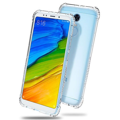 Ultra-thin Transparent TPU Soft Case T03 for Xiaomi Redmi 5 Plus Clear