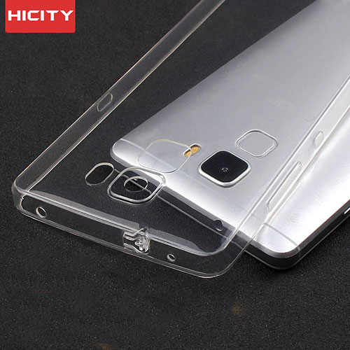 Ultra-thin Transparent TPU Soft Case T04 for Huawei Honor 7 Clear